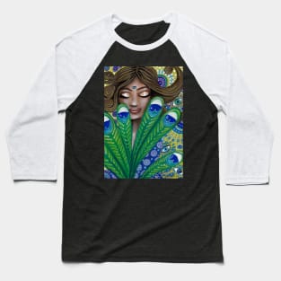 The Peacock Nymph Baseball T-Shirt